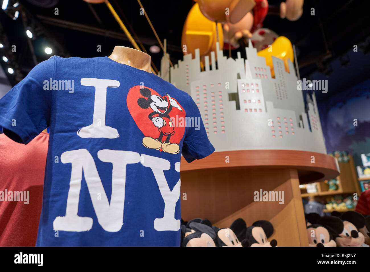 NEW YORK CIRCA MARCH, 2016 inside of Times Square Disney Store