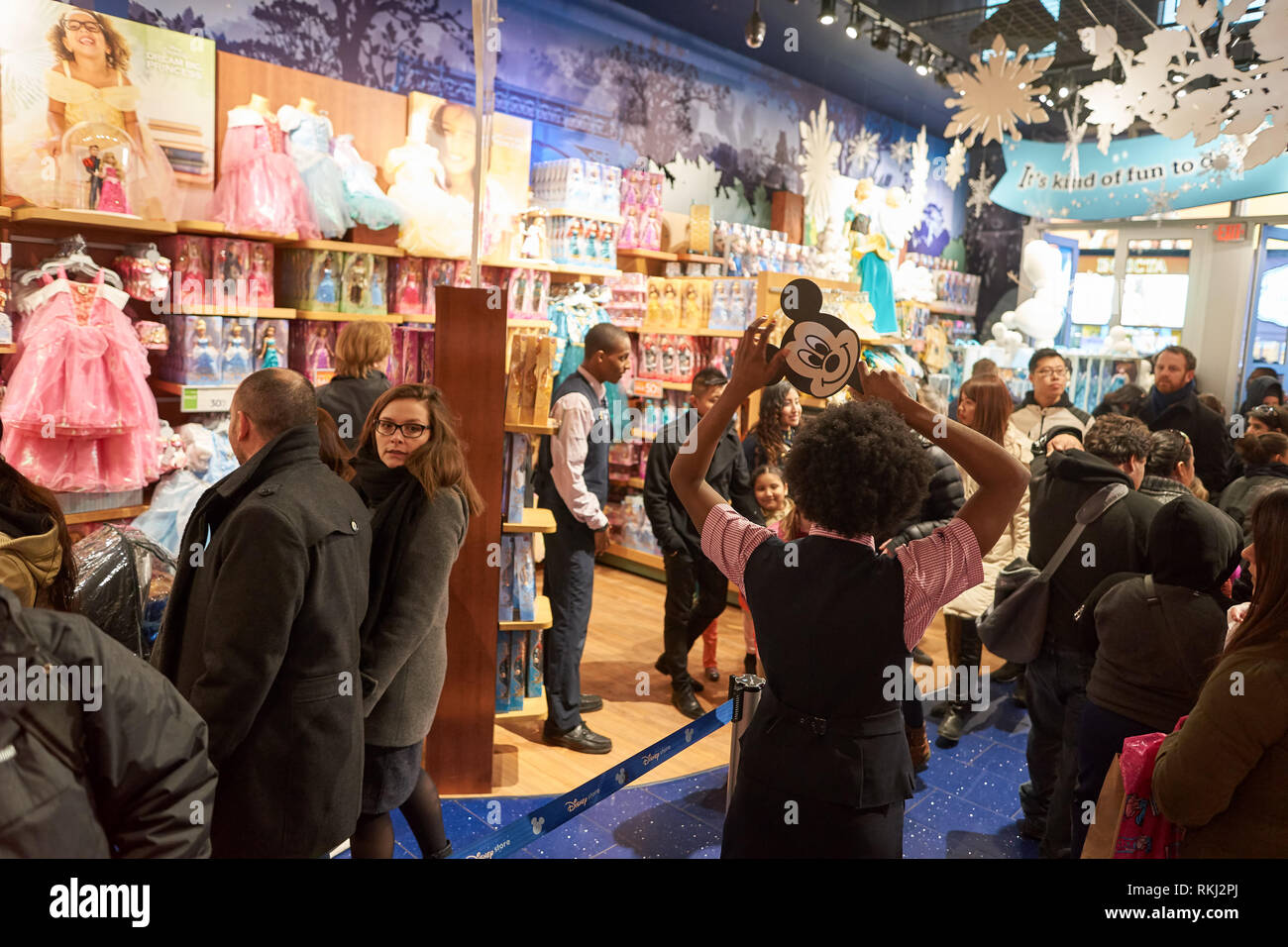 NEW YORK CIRCA MARCH, 2016 inside of Times Square Disney Store