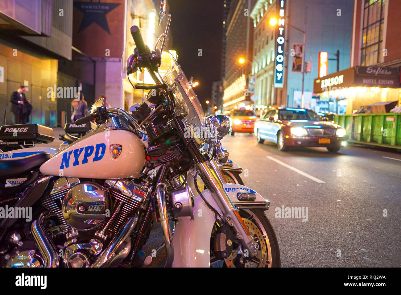 NEW YORK - CIRCA MARCH, 2016: police motorcycles of the New York Police ...
