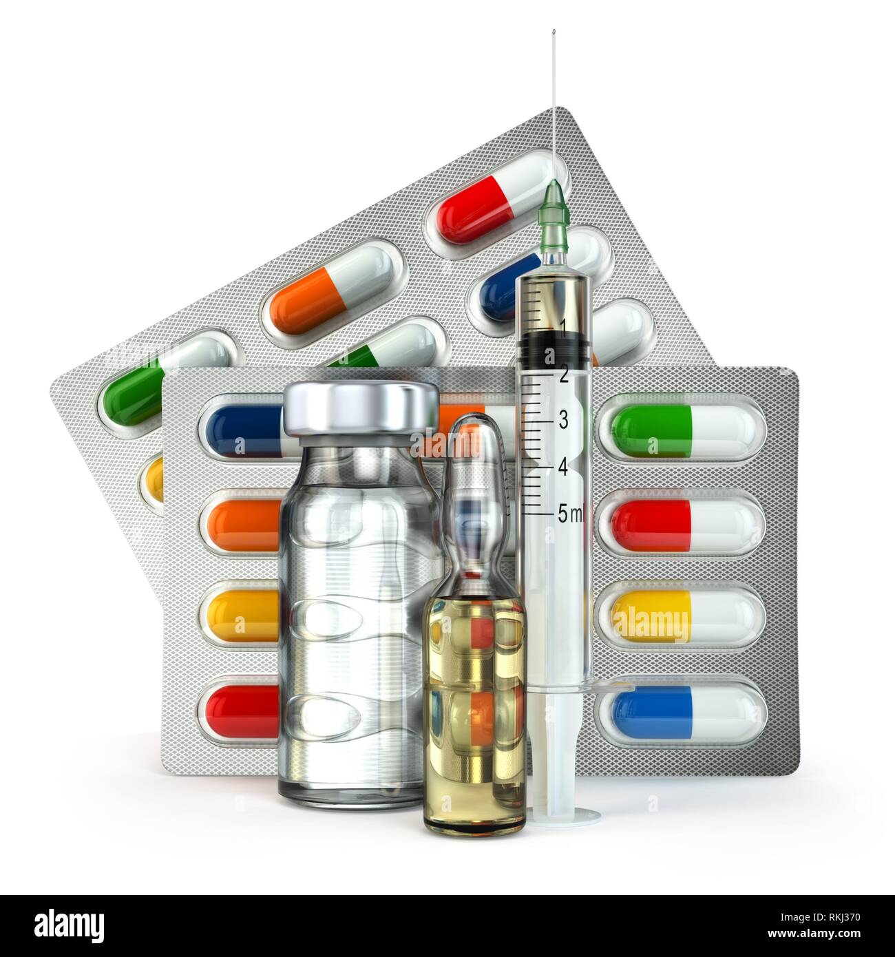 Glass Ampoule Of Vitamin D Stock Photo Alamy