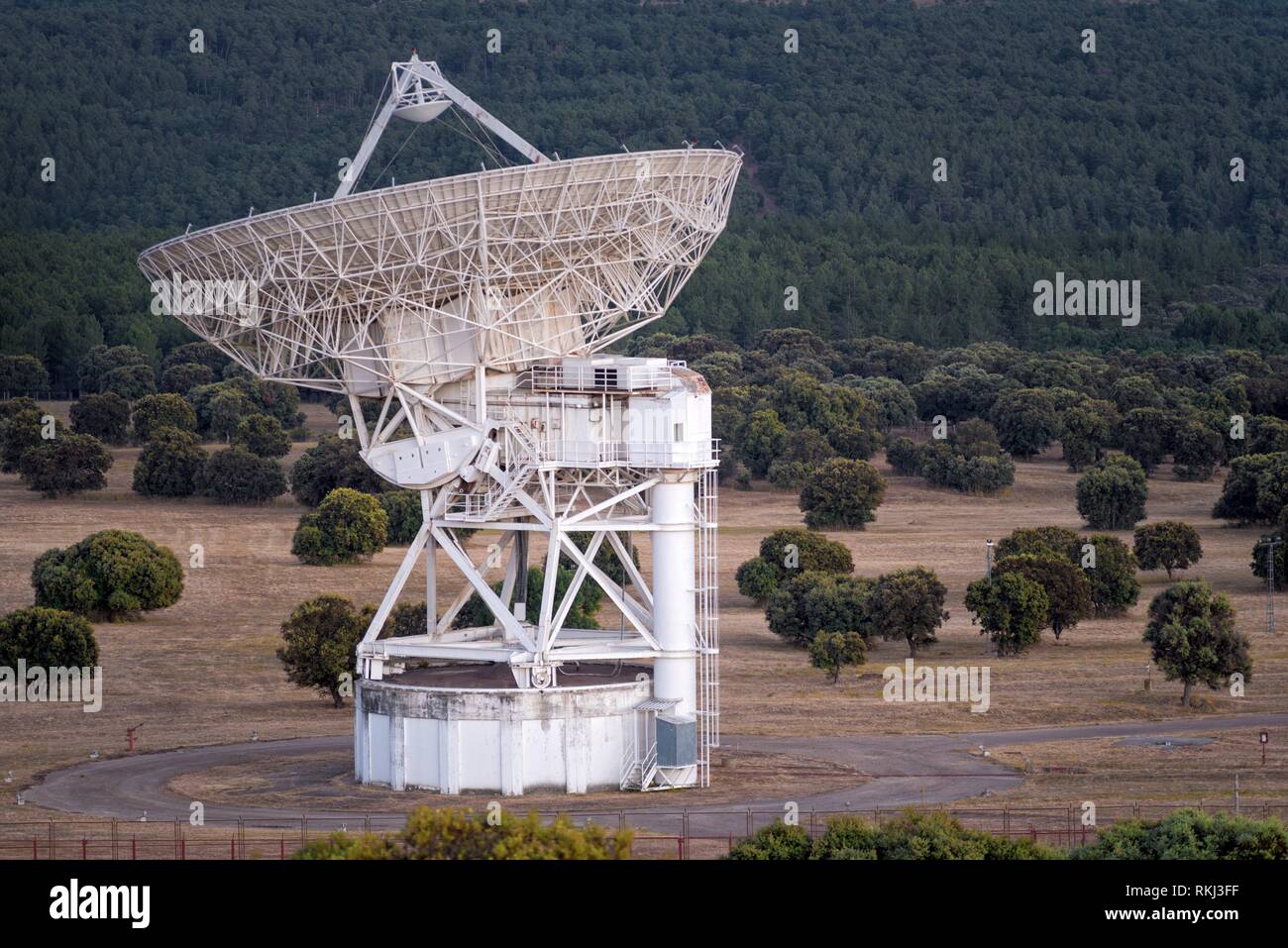 Large radio telescope antenna dish Stock Photo - Alamy