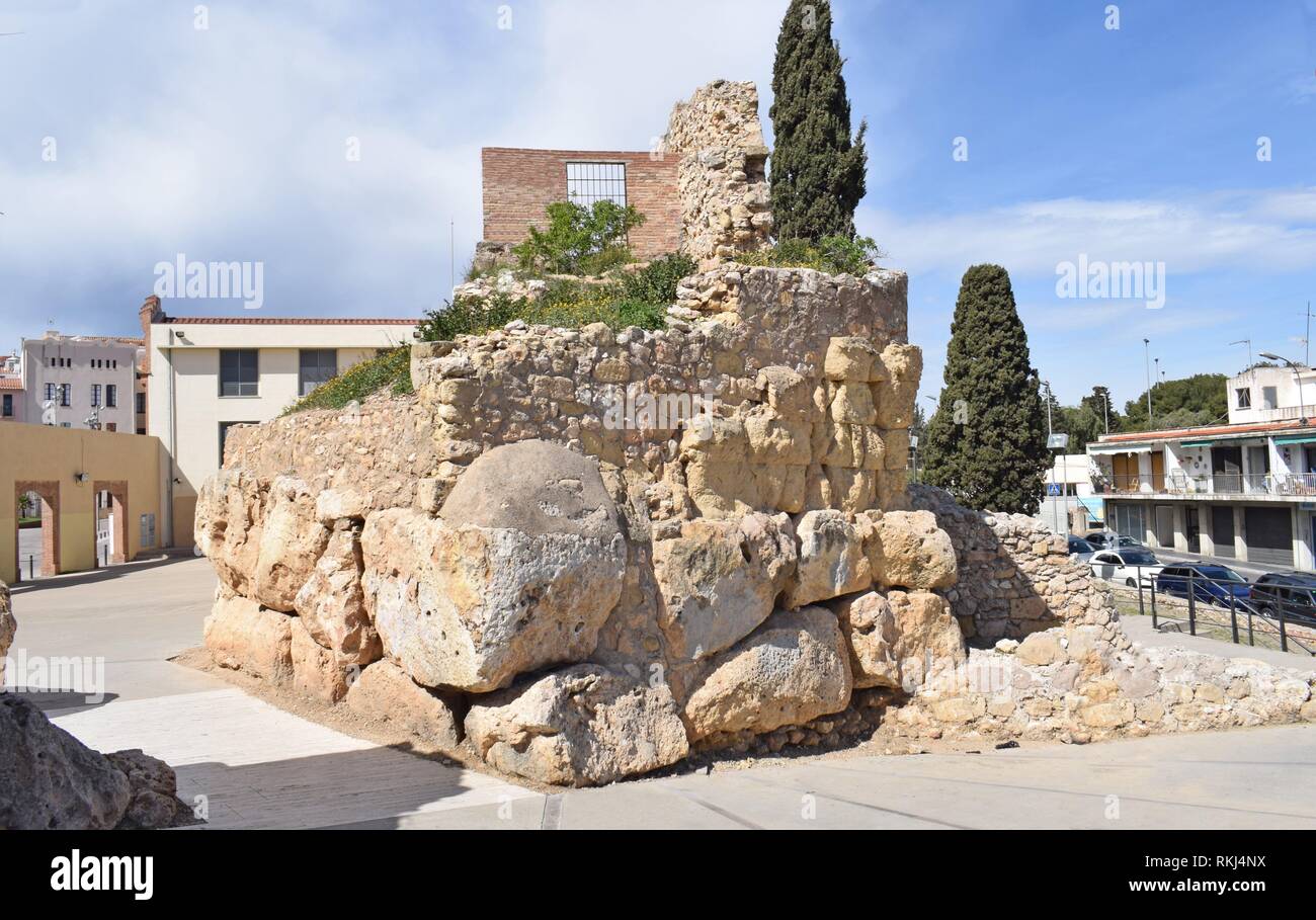 Medieval Wall of Tarragona Spain Stock Photo Alamy
