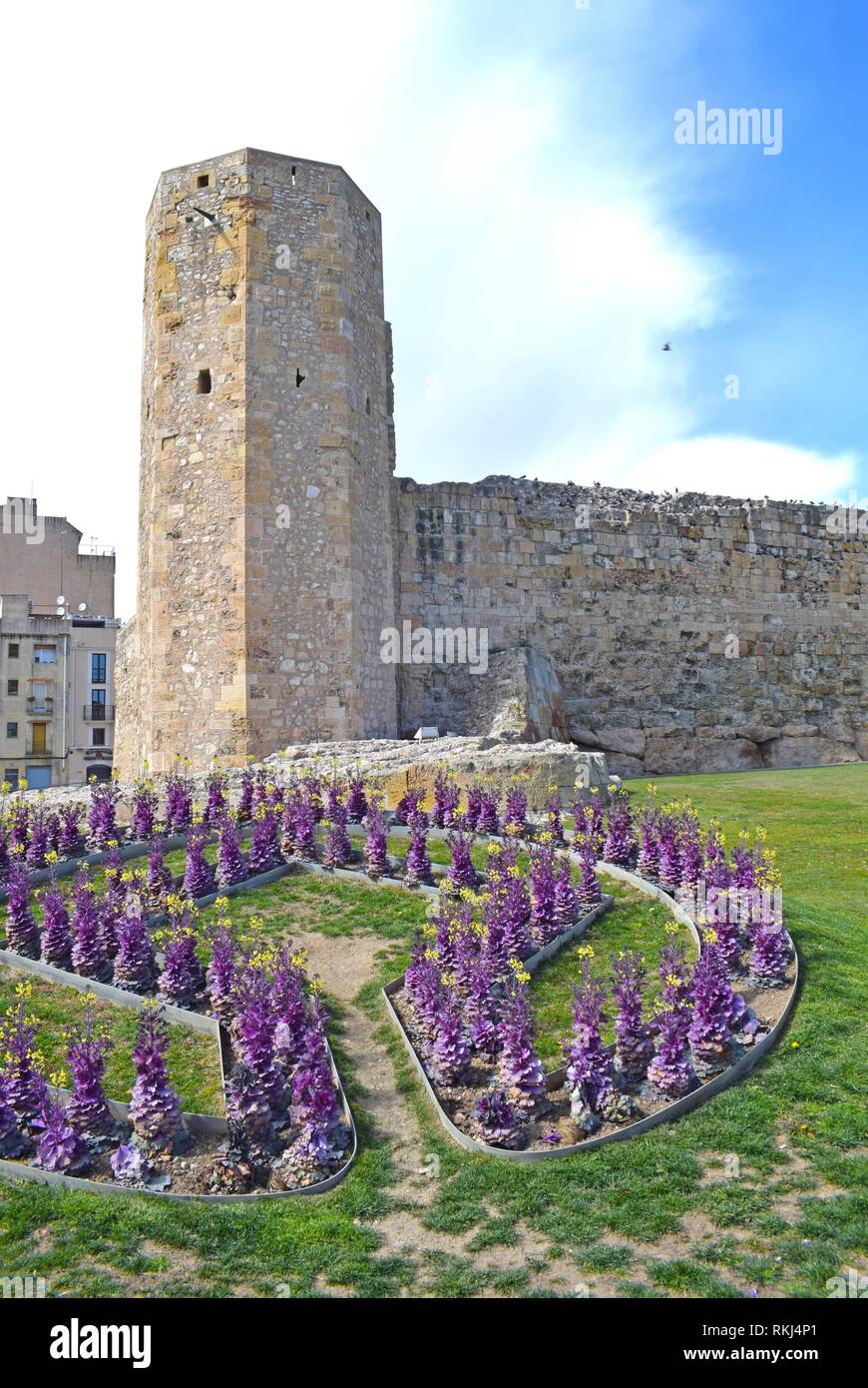 Medieval Wall of Tarragona Spain Stock Photo Alamy