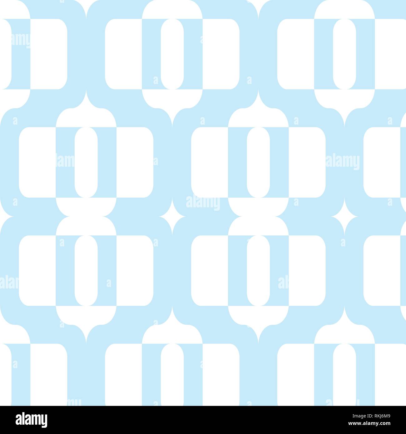 Abstract vector pattern in light blue and white colors Stock Vector