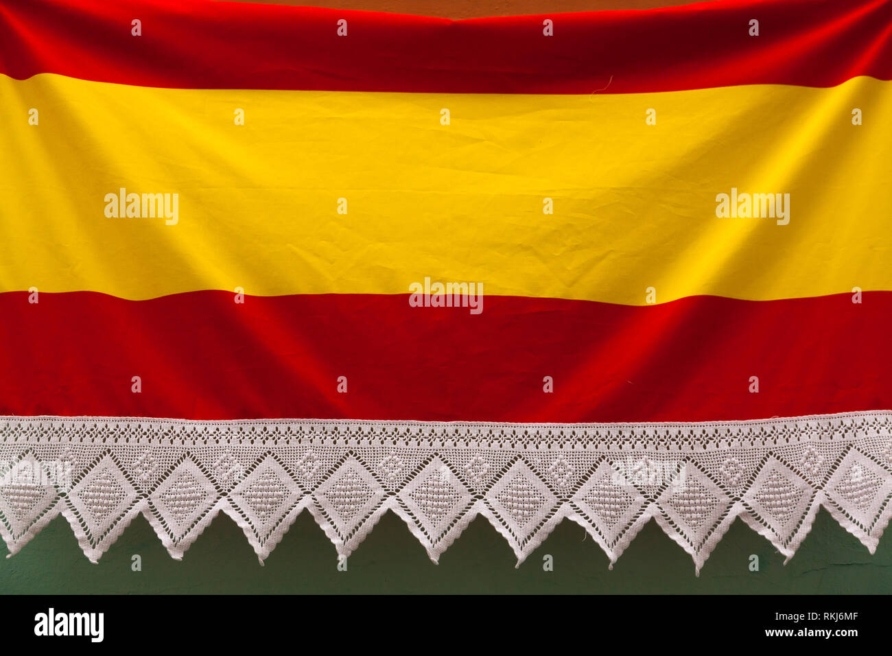 Spanish flag - Stock Image