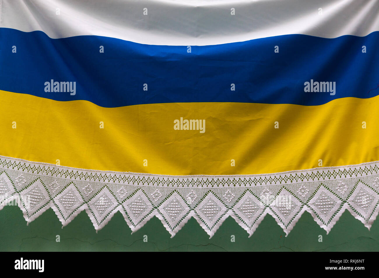 Flag Canary Islands - Stock Image