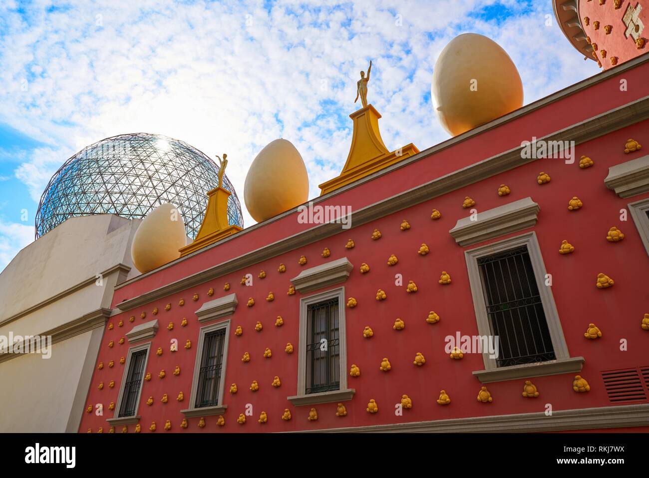Salvador Dali museum in Figueres figueras of Catalonia Spain. Stock Photo
