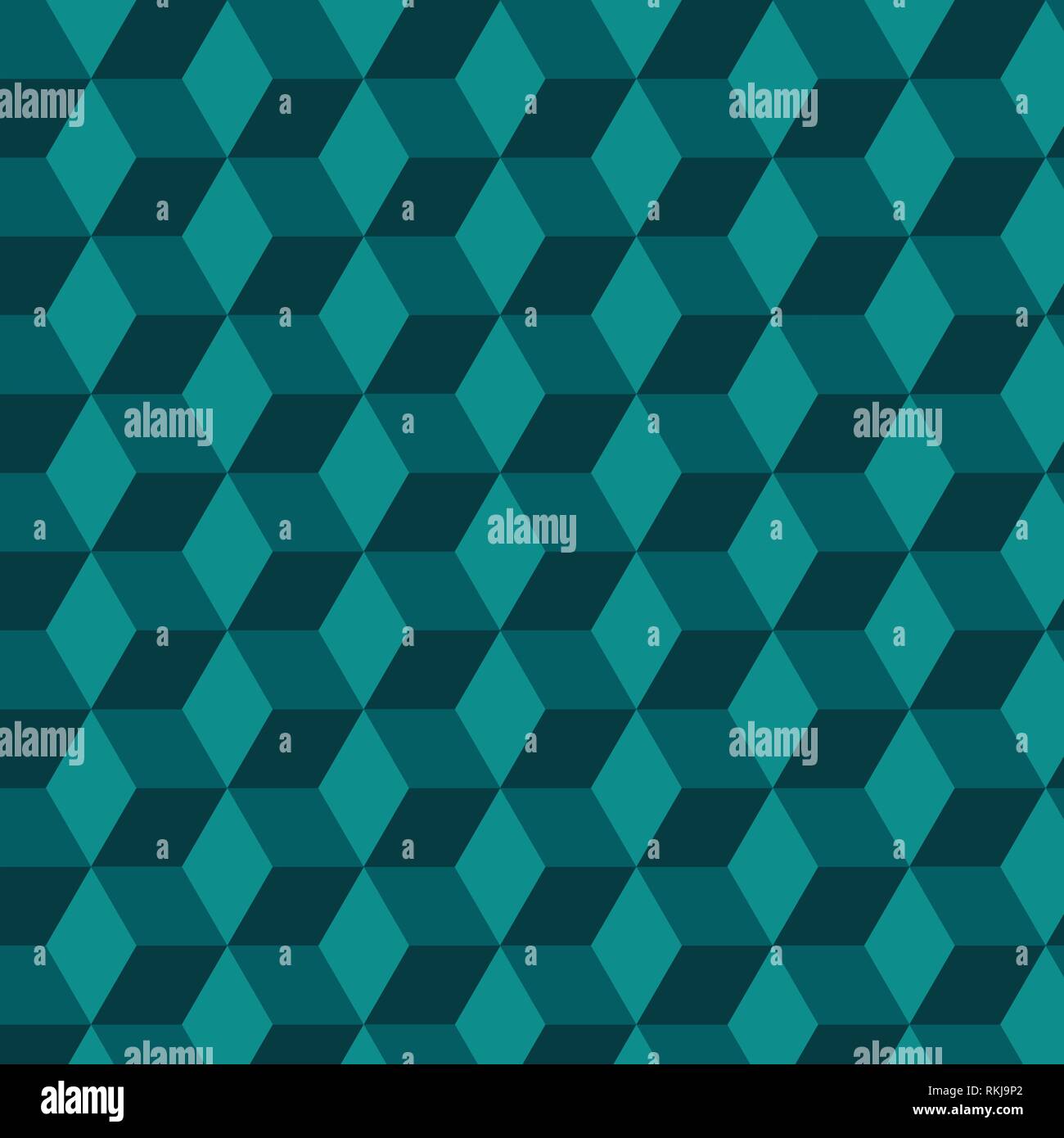 Blue cube made of triangle, geometric vector pattern Stock Vector Image ...