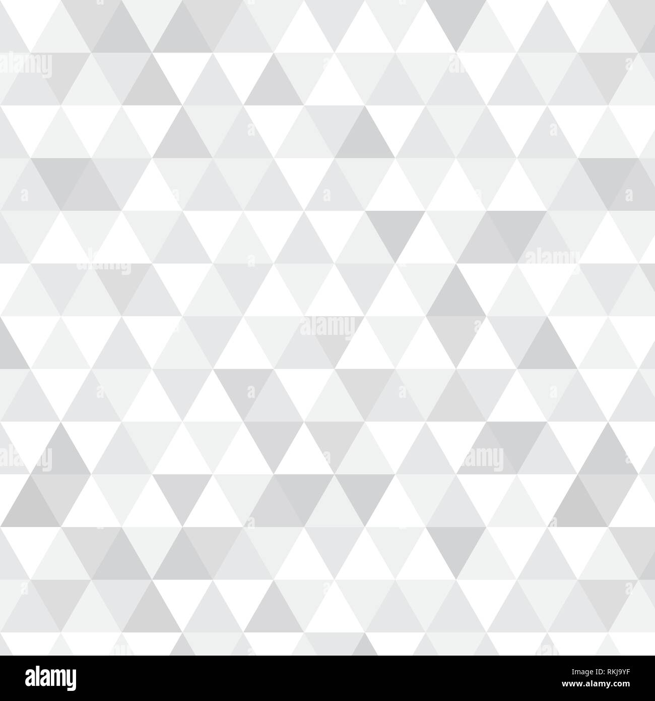 Gray and white abstract triangle vector pattern Stock Vector