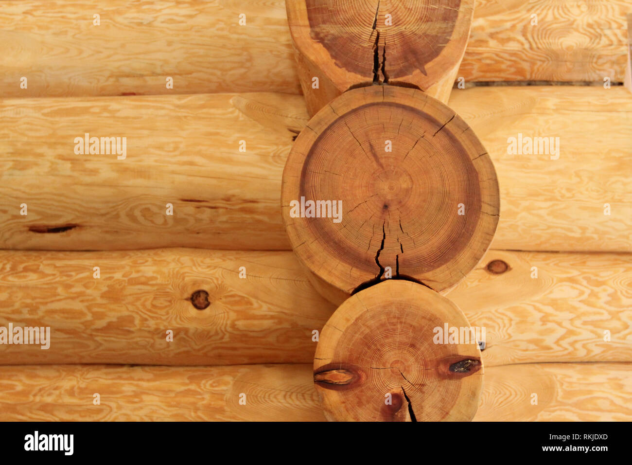Log Cabin Home Wall Of House From Logs Stock Photo 235819317