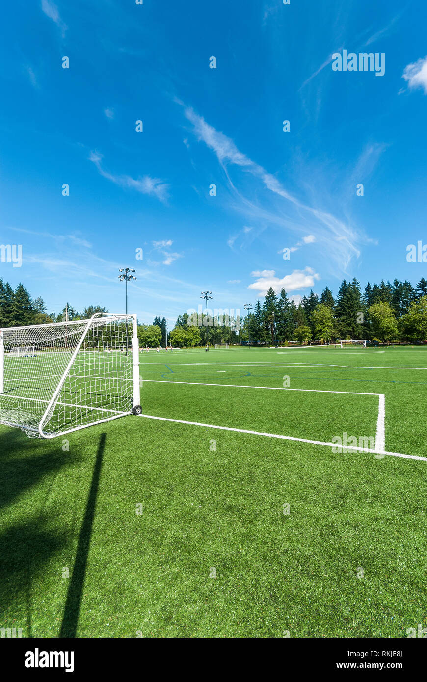 Robinswood Soccer Fields in Bellevue, Washington Stock Photo Alamy