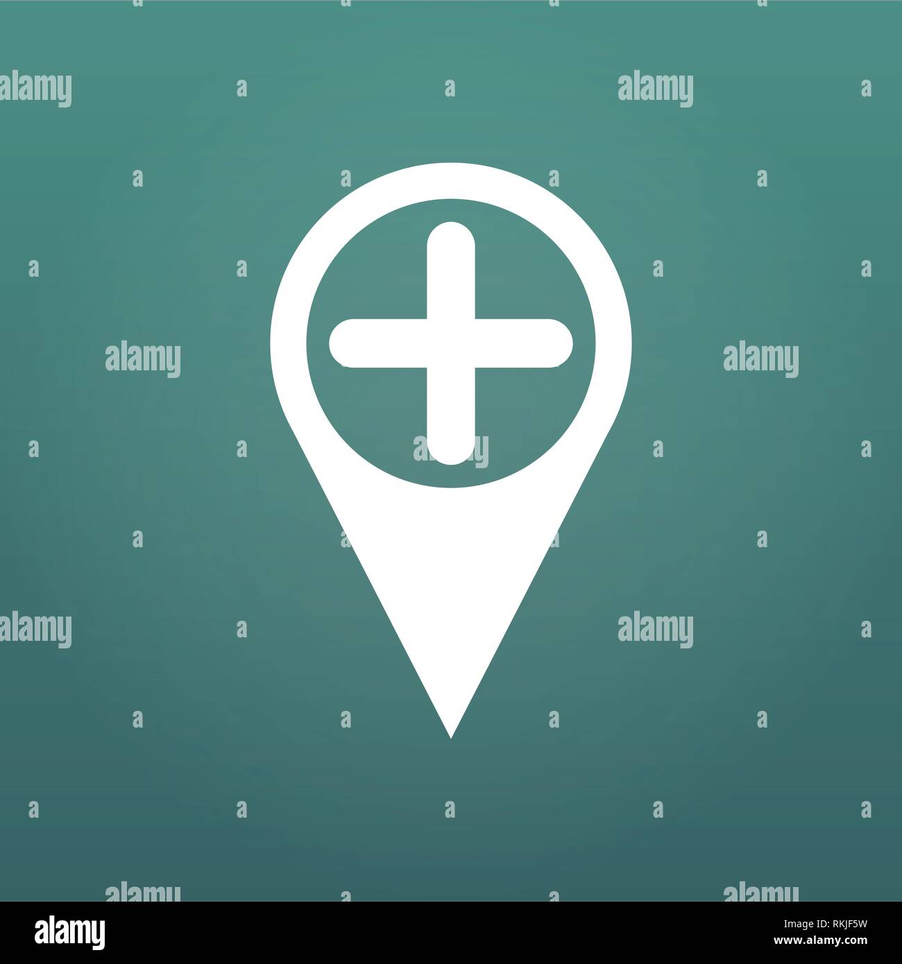 Add Location Map pin flat design style modern icon, pointer minimal ...