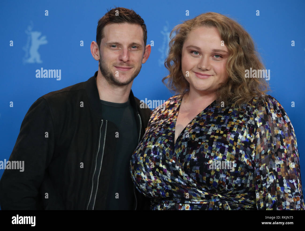 Berlin, Germany. 11th Feb, 2019. 69th Berlinale, Photocall 'Skin', USA, Panorama: Jamie Bell, British actor stands next to Danielle Macdonald, actress. Credit: Christof Soeder/dpa/Alamy Live News Stock Photo