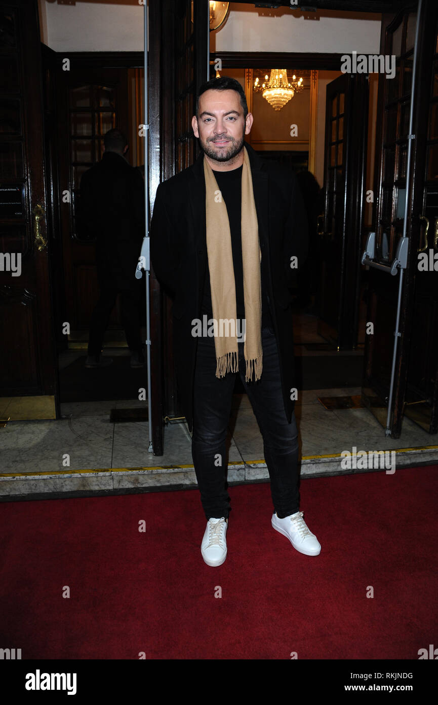 London, UK. 11th Feb, 2019. Ben Forster seen during the event.Everybody's Talking About Jamie hosts a media night with special guests to celebrate the new cast that includes Layton Williams (Jamie), Shane Richie (Hugo) and Hayley Tamaddon (Miss Hedge) at Apollo Theatre, London. Credit: Terry Scott/SOPA Images/ZUMA Wire/Alamy Live News Stock Photo