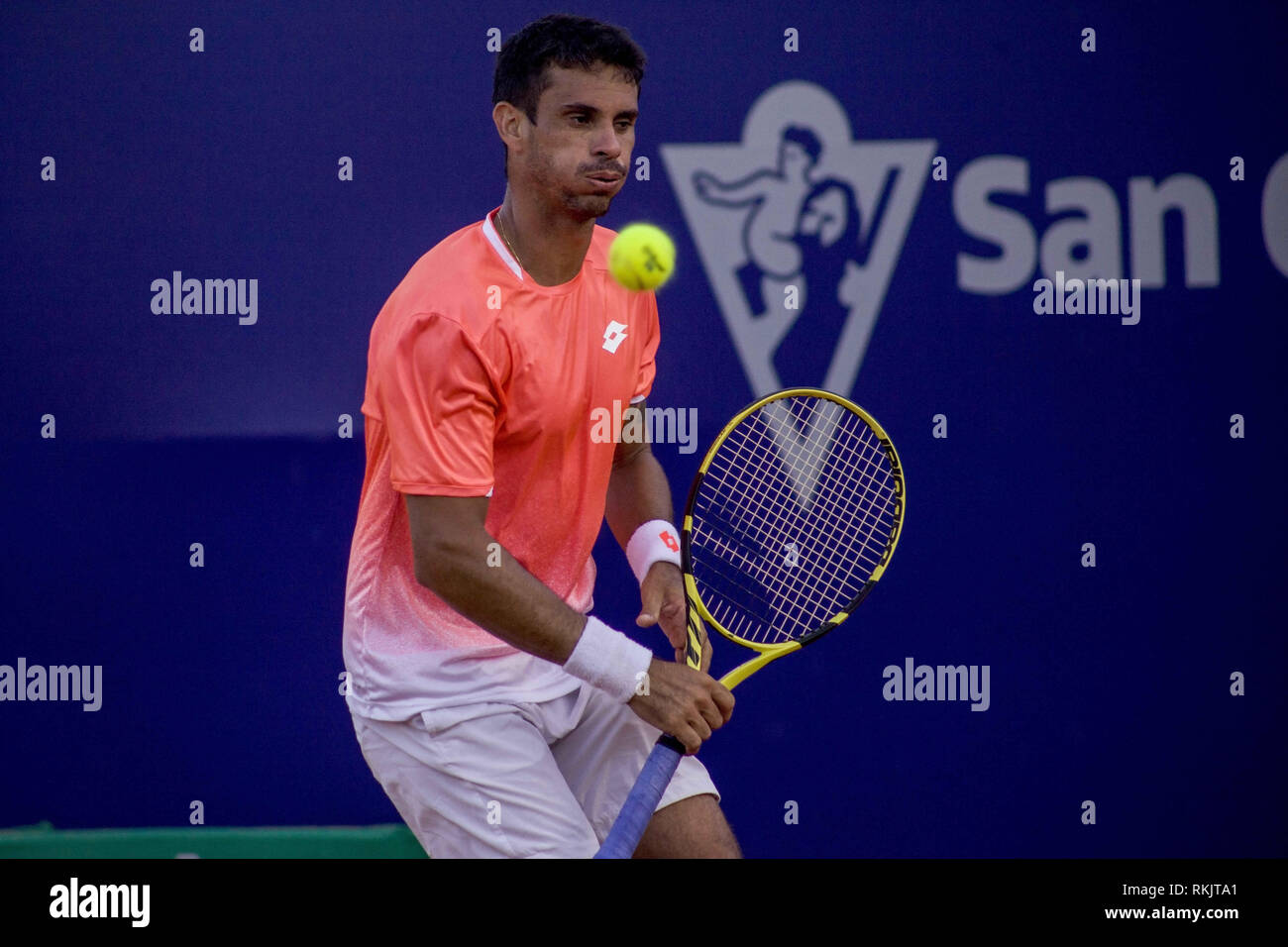Buenos Aires, Federal Capital, Argentina. 11th Feb, 2019. Victory of the Spanish Albert Ramos Vinolas before the Brazilian Rogerio Dutra Silva 6-3; 6-4 to achieve his pass to the next round in the Argentina Open 2019 ATP 250 Credit: Roberto Almeida Aveledo/ZUMA Wire/Alamy Live News Stock Photo