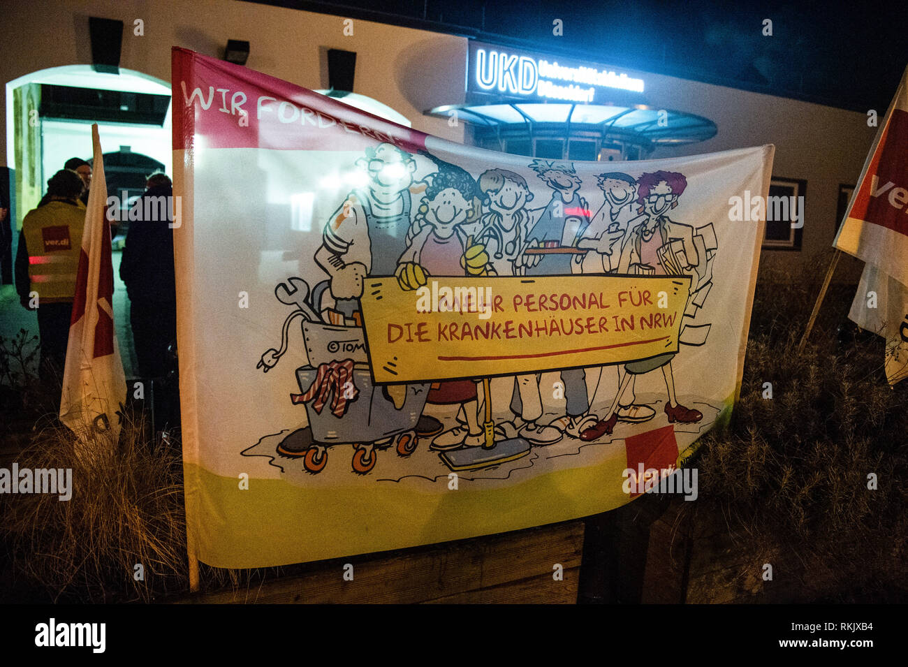 12 February 19 North Rhine Westphalia Dusseldorf A Poster With The Inscription Hangs In Front Of