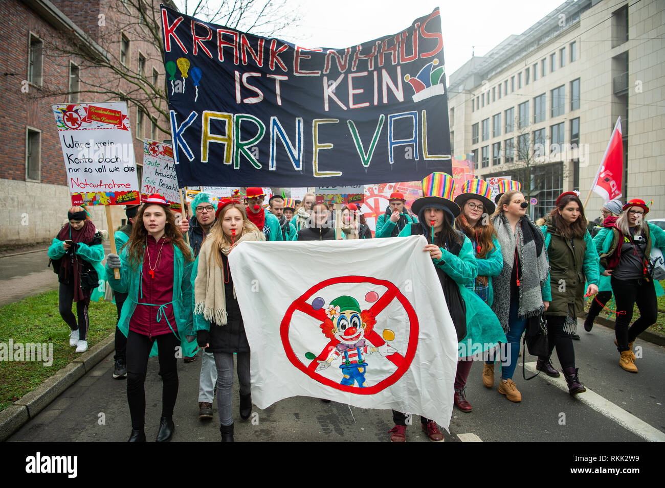 12 February 2019 North Rhine Westphalia Dusseldorf Employees Of