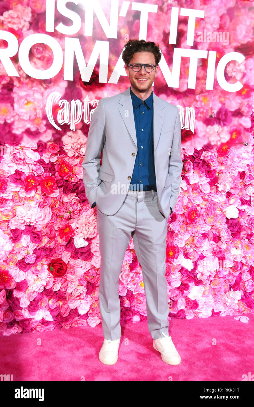 Los Angeles, USA. 11th Feb, 2019. LOS ANGELES, CA - FEBRUARY 11: Director Todd Strauss-Schulson attends Warner Bros. Pictures' 'Isn't It Romantic' Premiere on February 11, 2019 at The Theatre at Ace Hotel in Los Angeles, California. Photo by Barry King/Alamy Live News Stock Photo