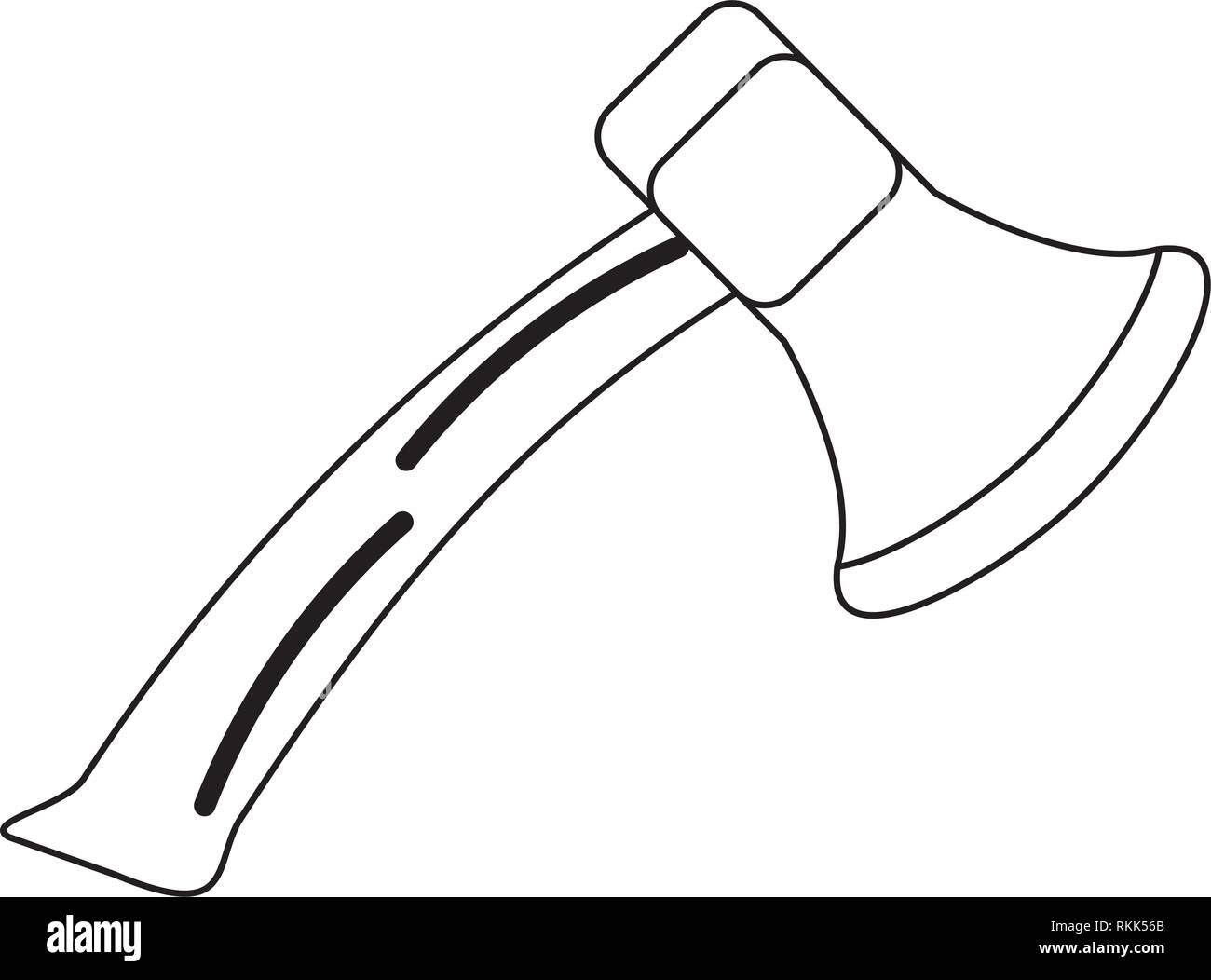 axe tool isolated black and white Stock Vector Image & Art Alamy