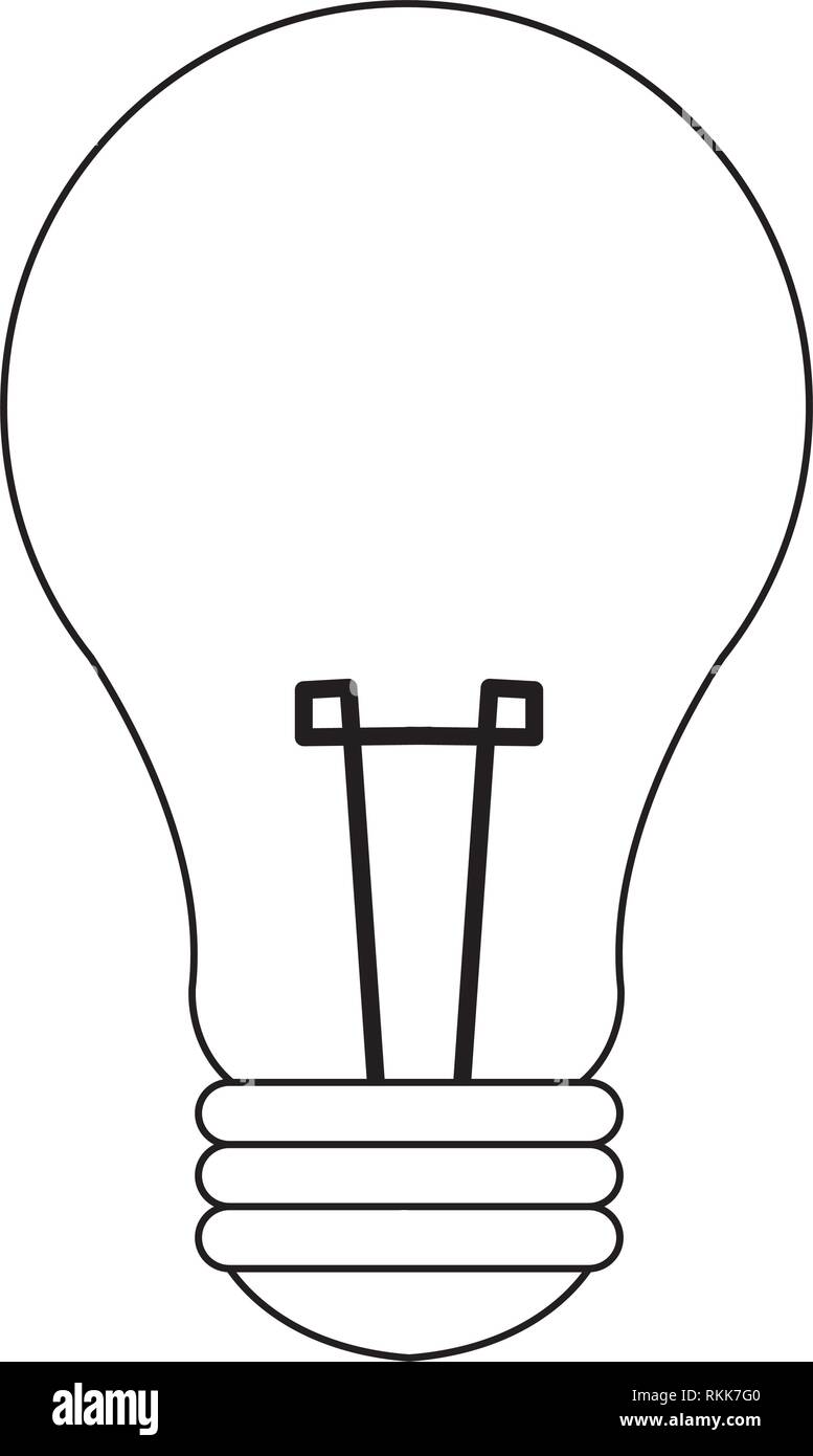 light bulb symbol black and white