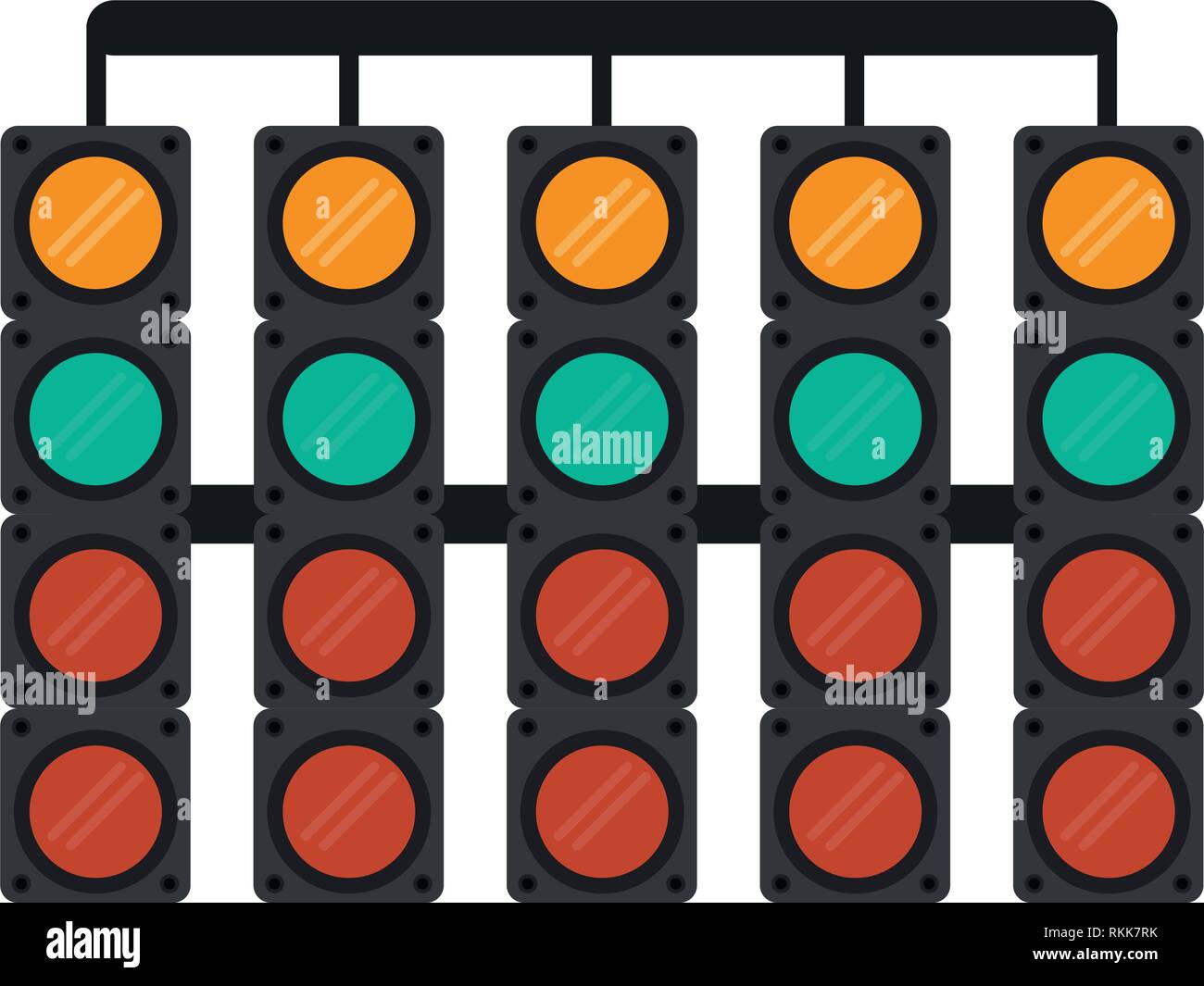 Racing Traffic Lights Symbol Stock Vector Image Art Alamy
