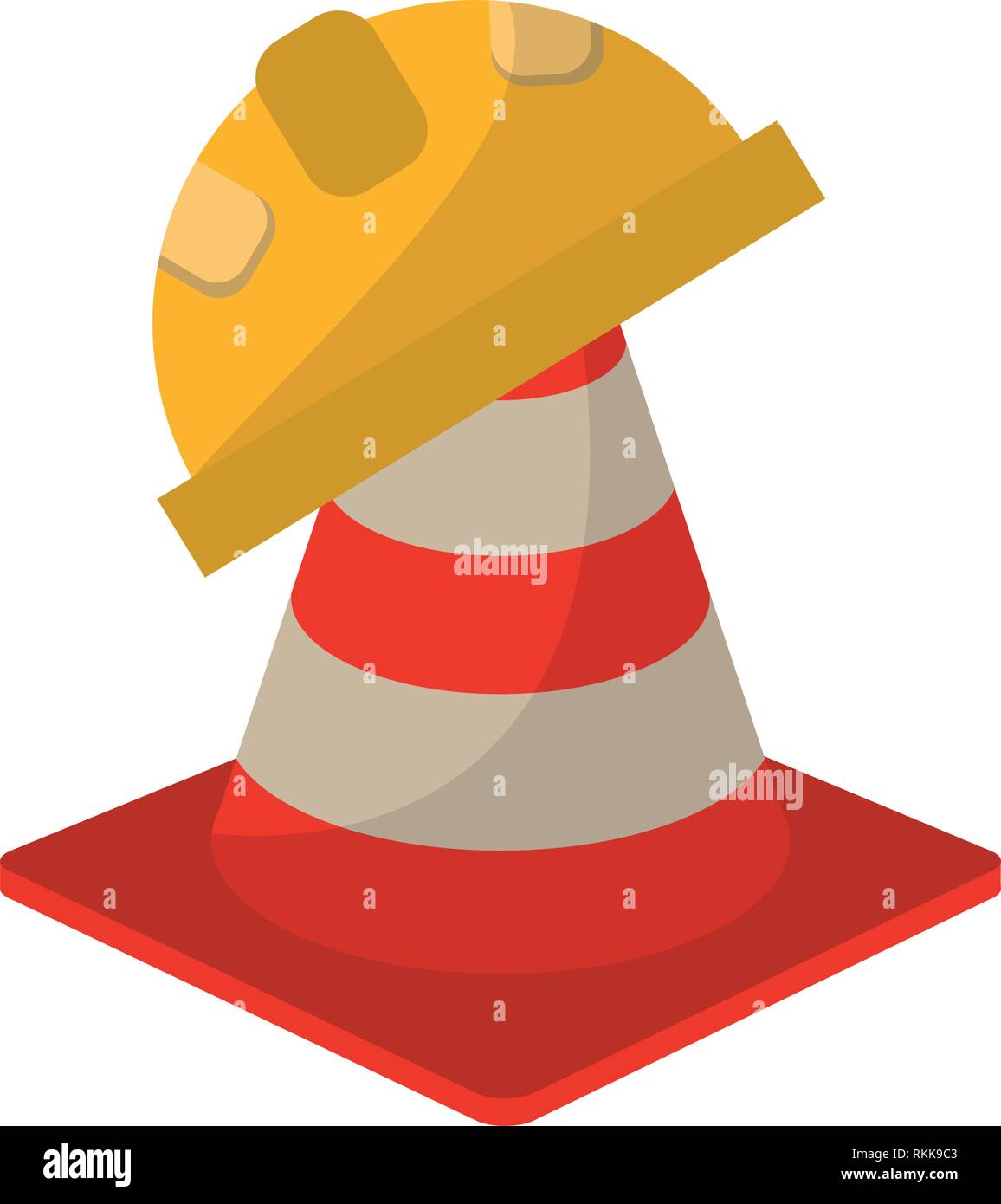 construction cone and helmet Stock Vector Image & Art Alamy