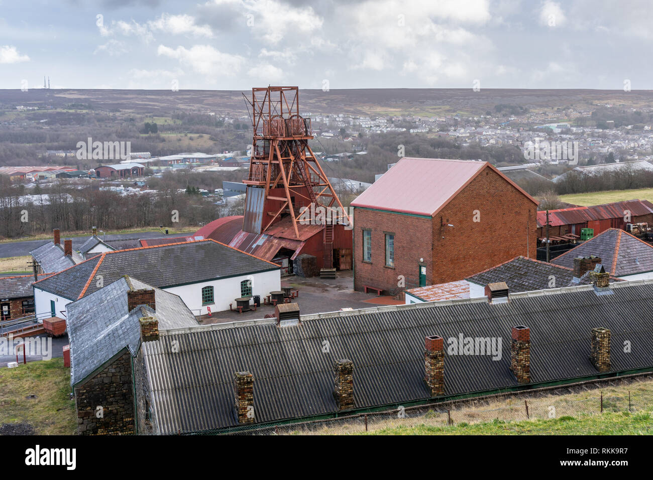 Big Pit National Coal Museum in Blaenavon, Pontypool in South Wales, UK Stock Photo