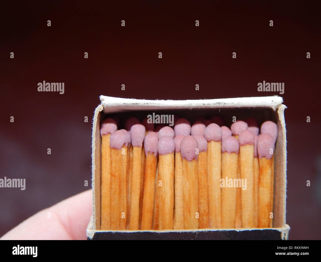 Items for smoking pipes and cigarettes, lighters, matches Stock Photo