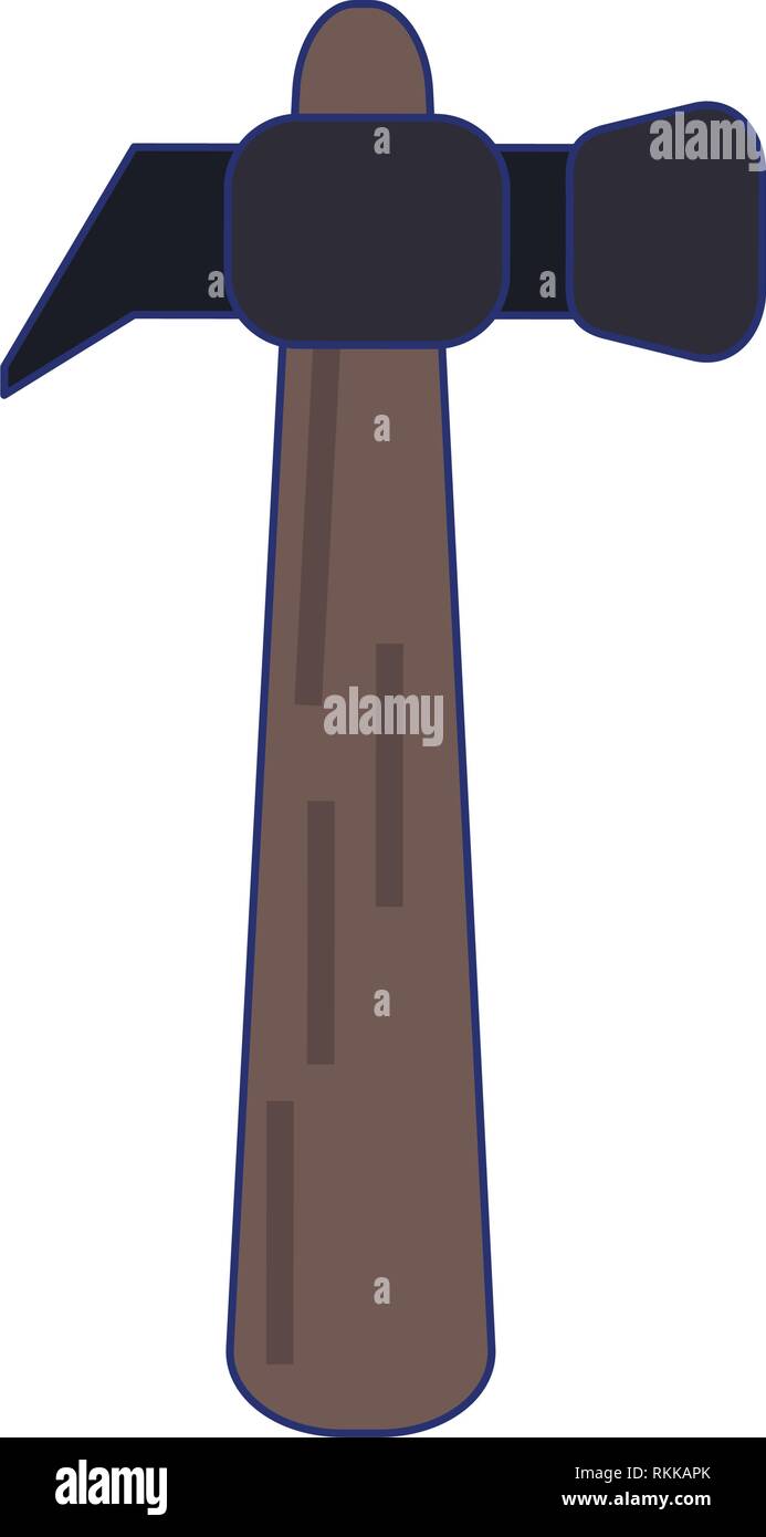 construction hammer tool blue lines Stock Vector Image & Art - Alamy