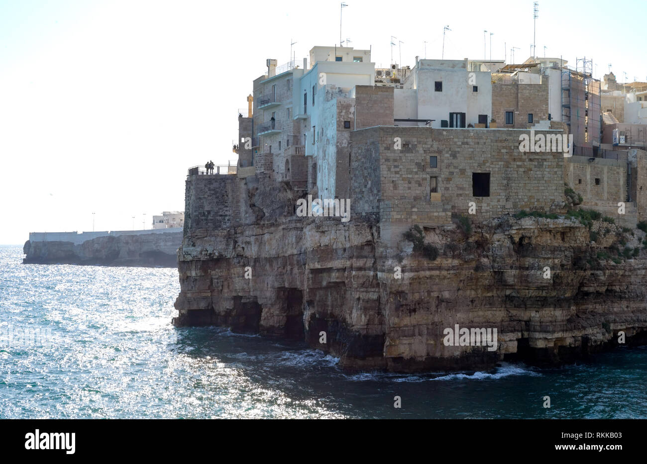 View cliff town polignano mare hi-res stock photography and images - Alamy