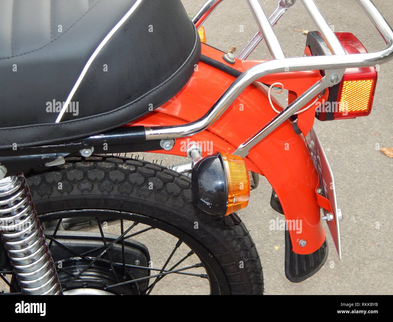 Retro motorcycle and bike antique parts and elements Stock Photo - Alamy
