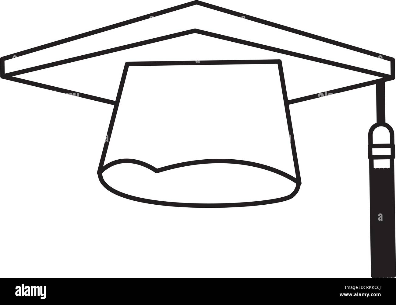 graduation hat square black and white Stock Vector Image & Art - Alamy