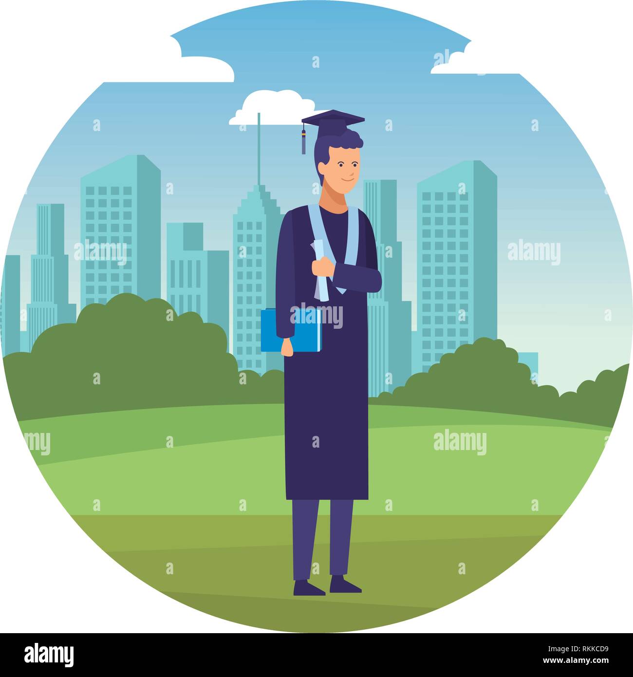 man graduation ceremony diploma Stock Vector Image & Art - Alamy
