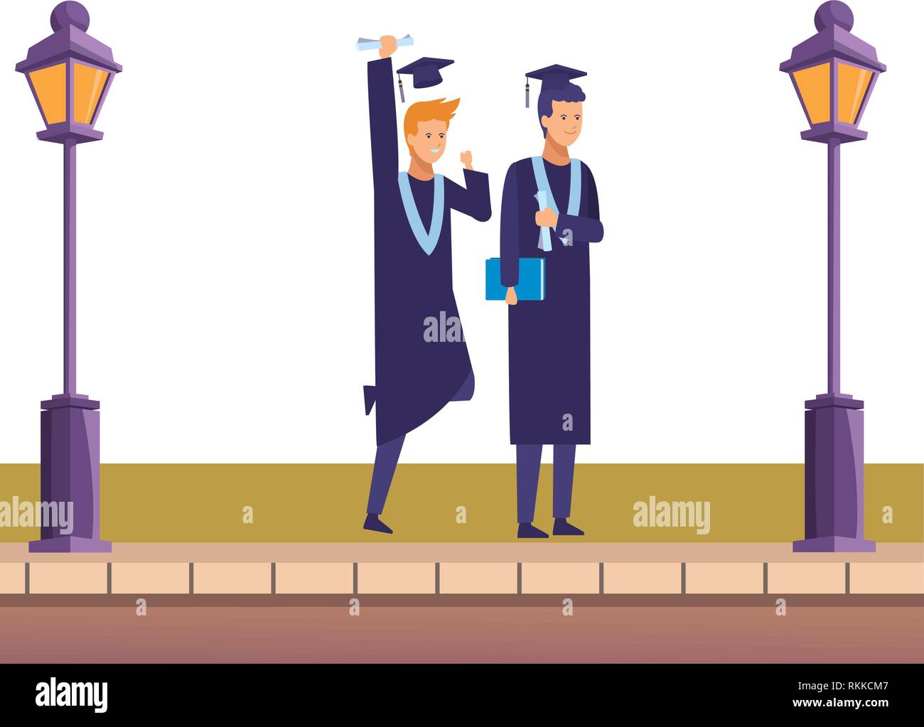 graduation ceremony friends Stock Vector Image & Art - Alamy