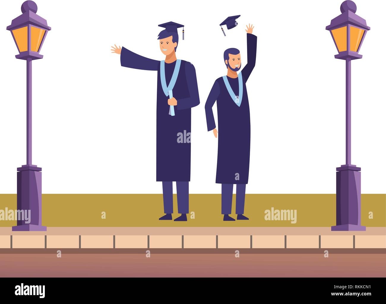 graduation ceremony friends Stock Vector Image & Art - Alamy