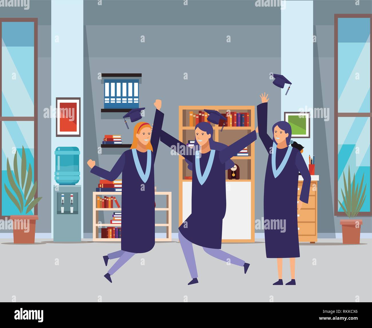 graduation ceremony people Stock Vector Image & Art - Alamy