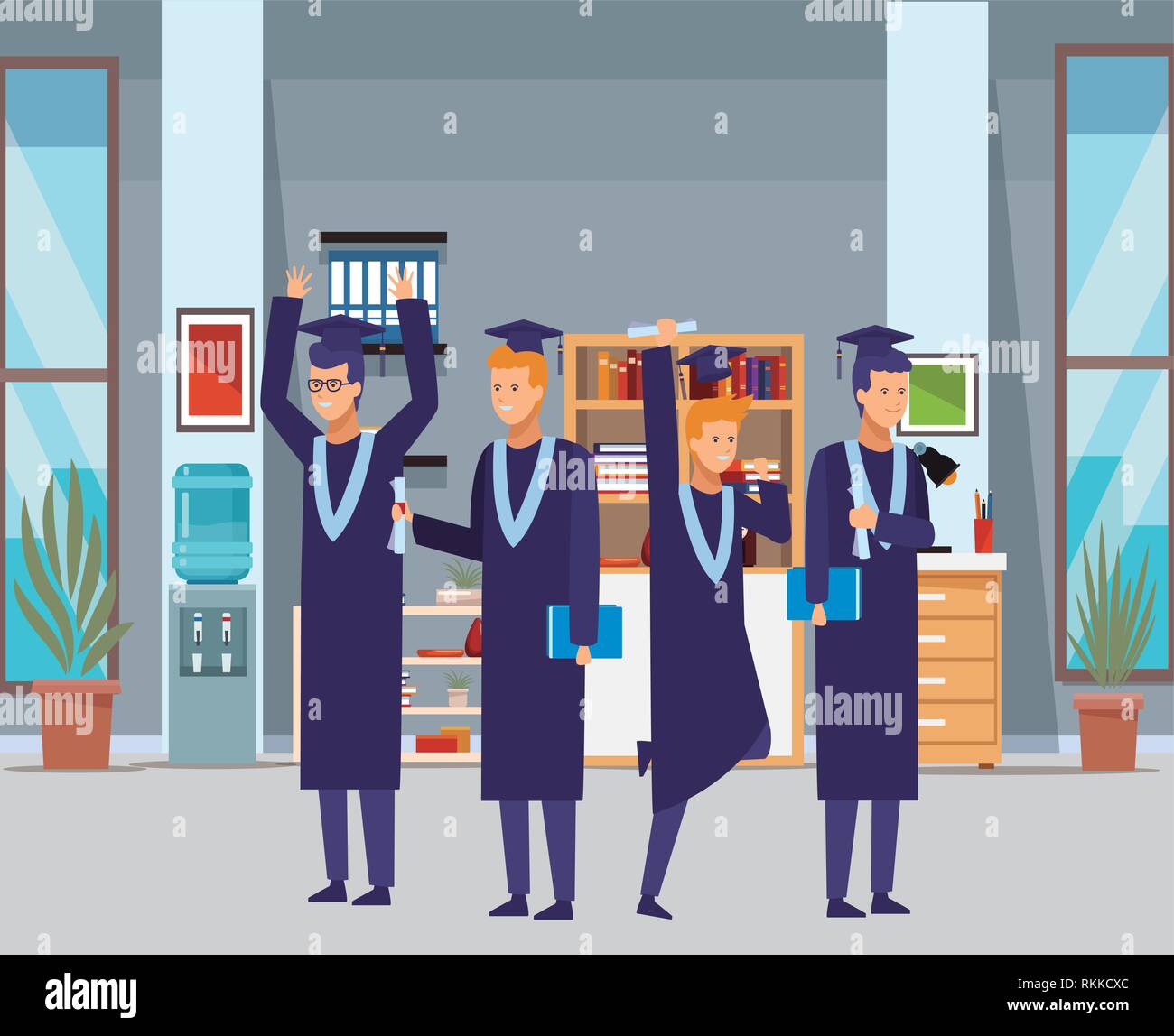 graduation ceremony diploma people Stock Vector Image & Art - Alamy