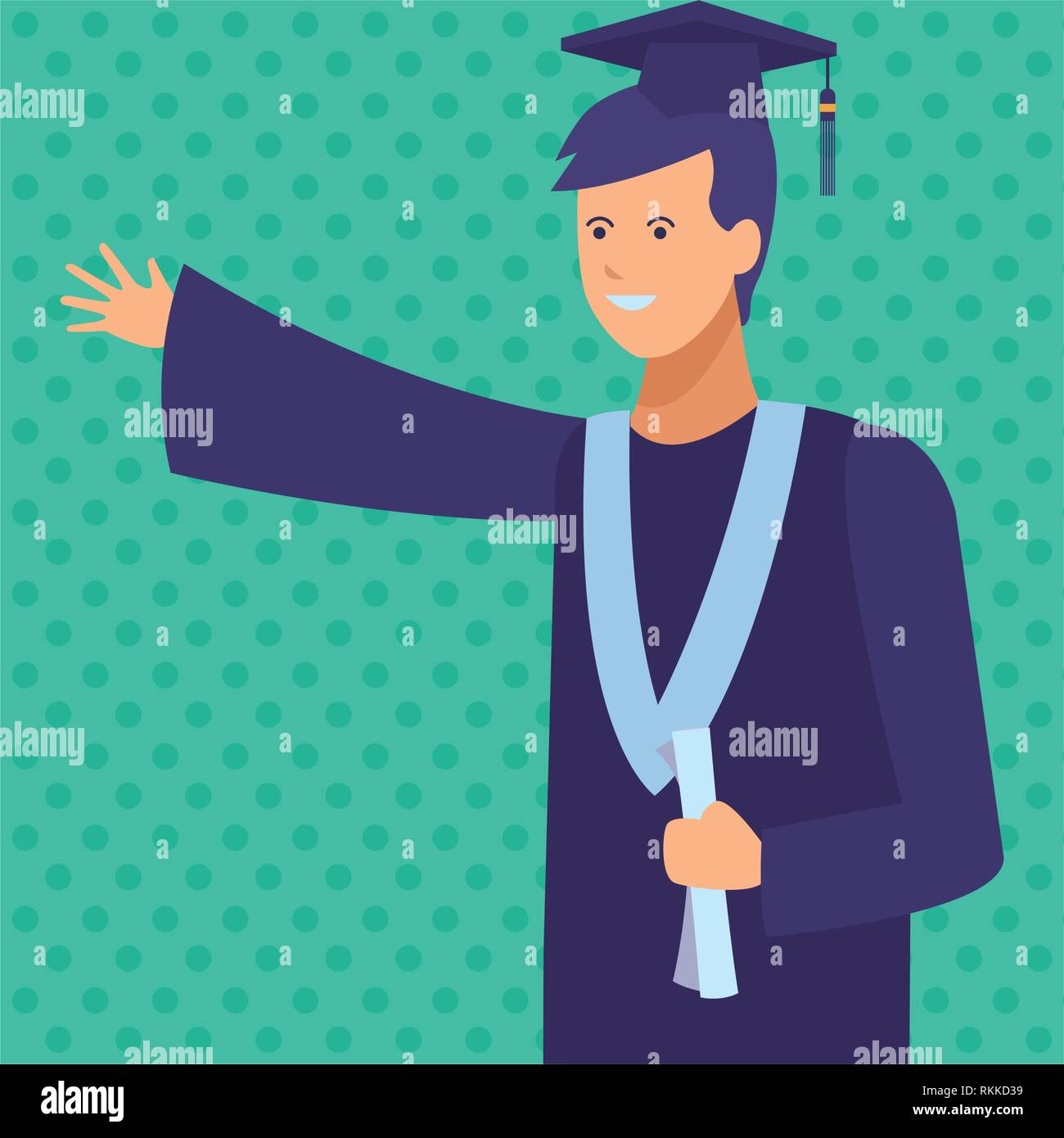 man graduation ceremony diploma Stock Vector Image & Art - Alamy