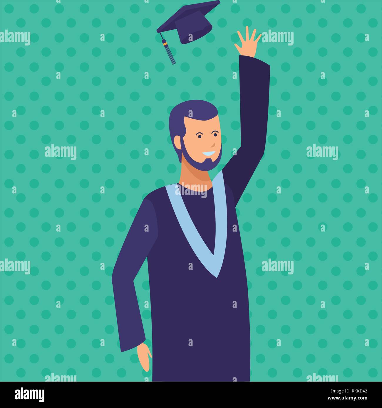 man graduation ceremony diploma Stock Vector Image & Art - Alamy