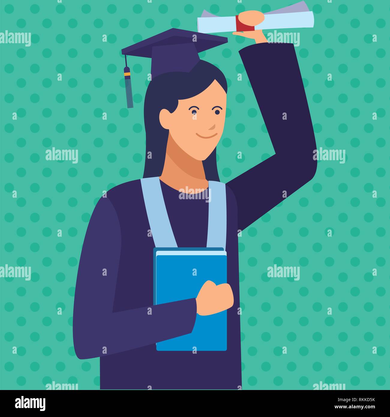 female graduation ceremony diploma Stock Vector Image & Art - Alamy