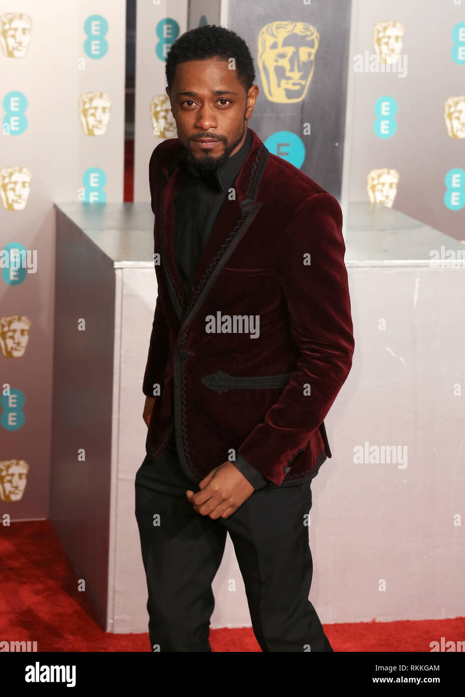 Lakeith Stanfield seen on the red carpet during the British Academy Film Awards 2019 at the