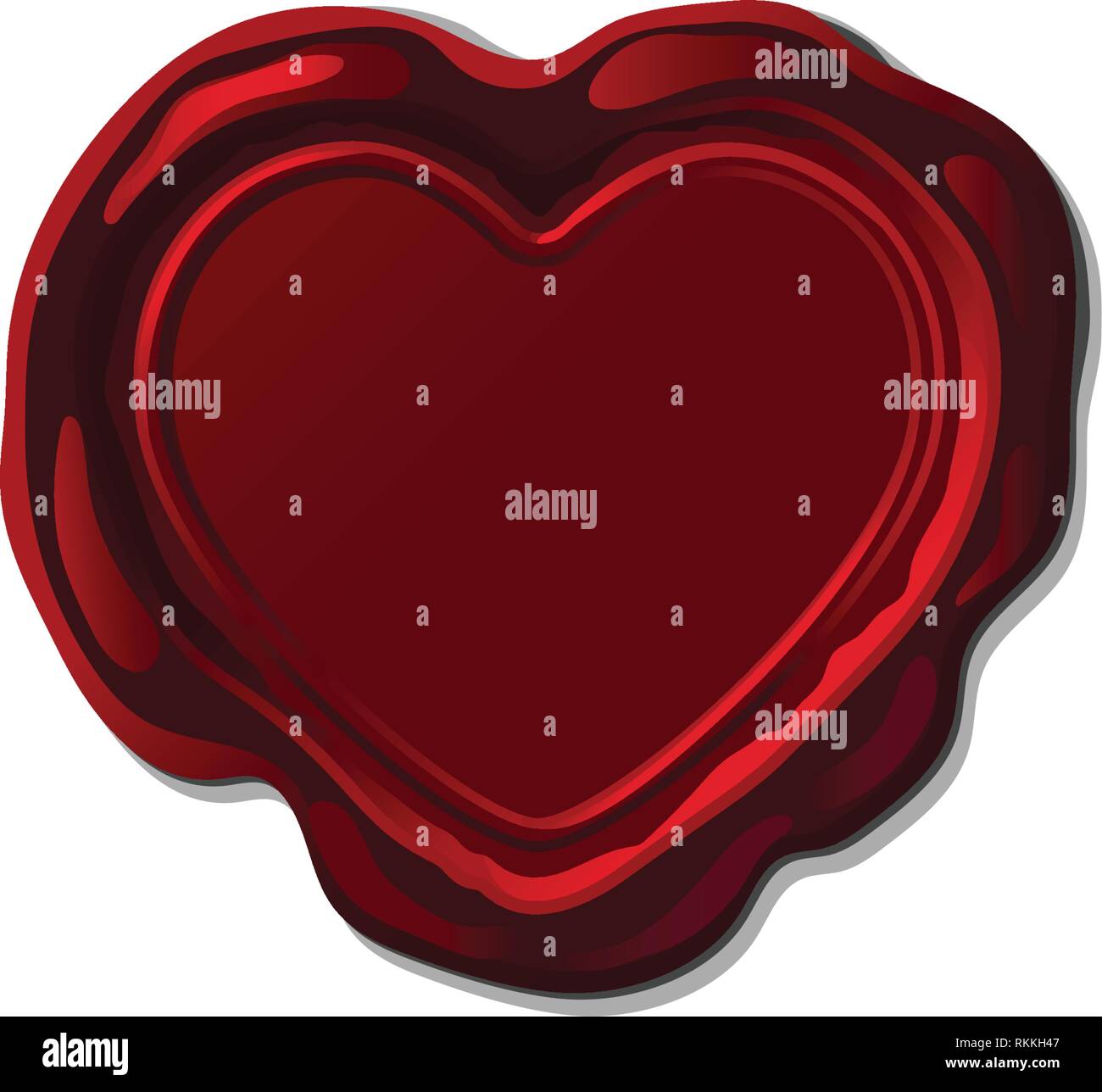 Burgundy Heart Ribbon Stock Vector Image & Art - Alamy