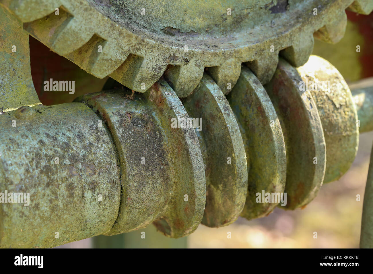 Wormgear / A worm drive is a gear arrangement in which a worm meshes with a worm gear Stock