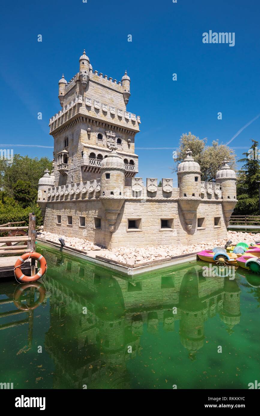 Europa Park In Torrejon De Ardoz Madrid Spain Its An Urban Park Where Are Represented With Scaled Monuments The Most Famous European Landmarks Stock Photo Alamy