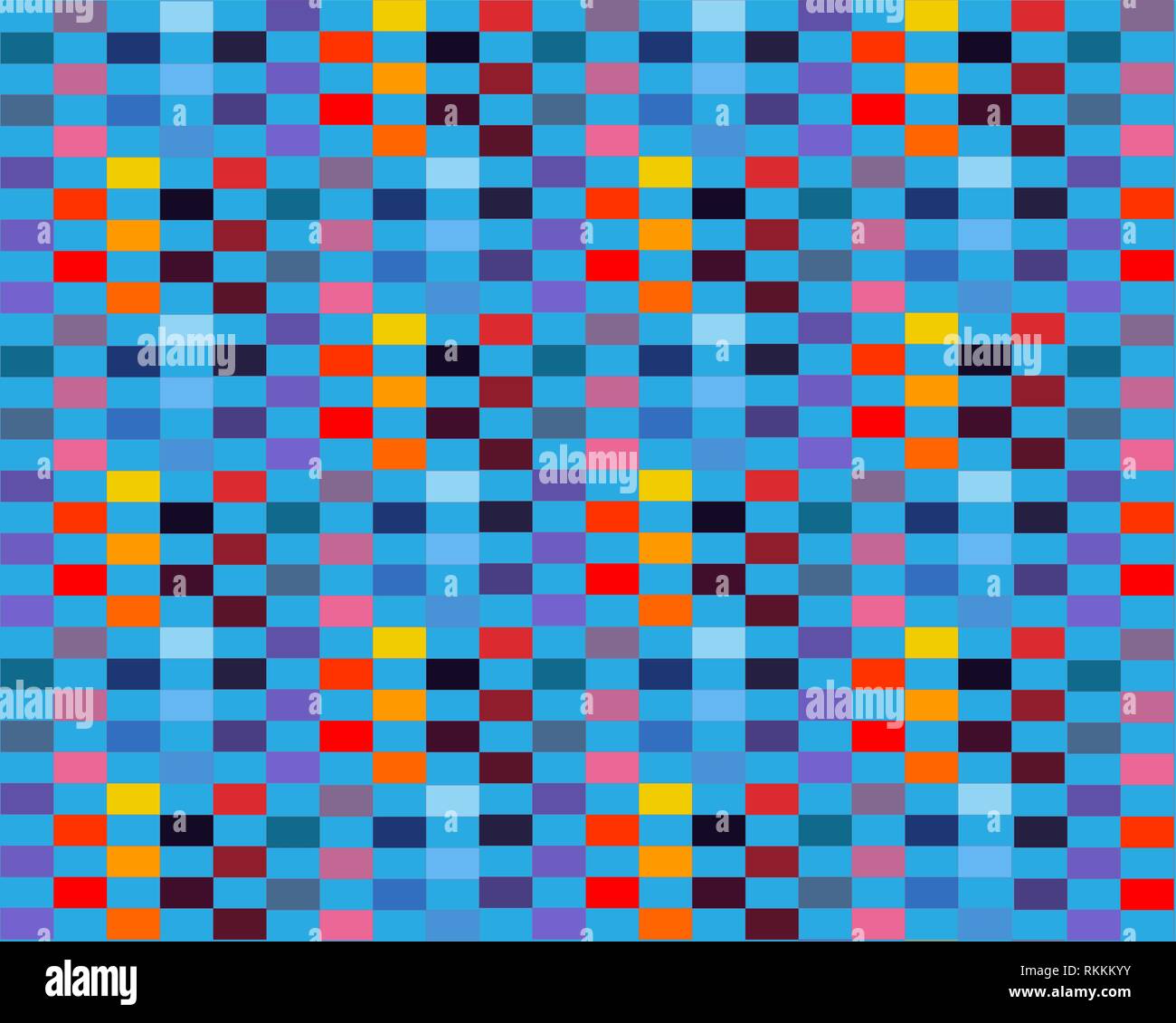 Abstract colorful square cube pattern background, illustration vector ...