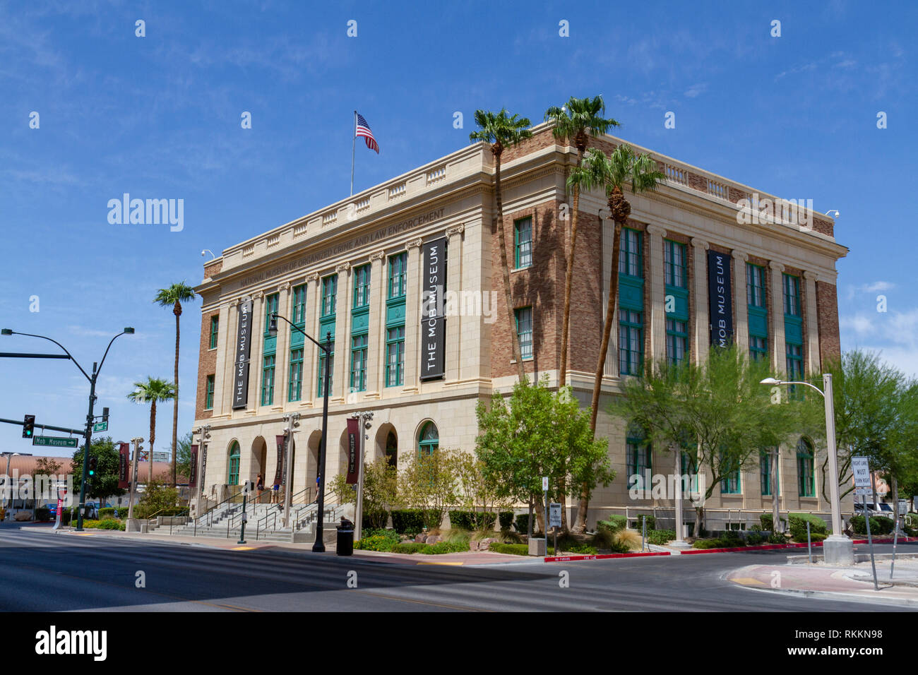 The Mob Museum (National Museum of Organized Crime and Law), Las Vegas (City of Las Vegas), Nevada, United States. Stock Photo