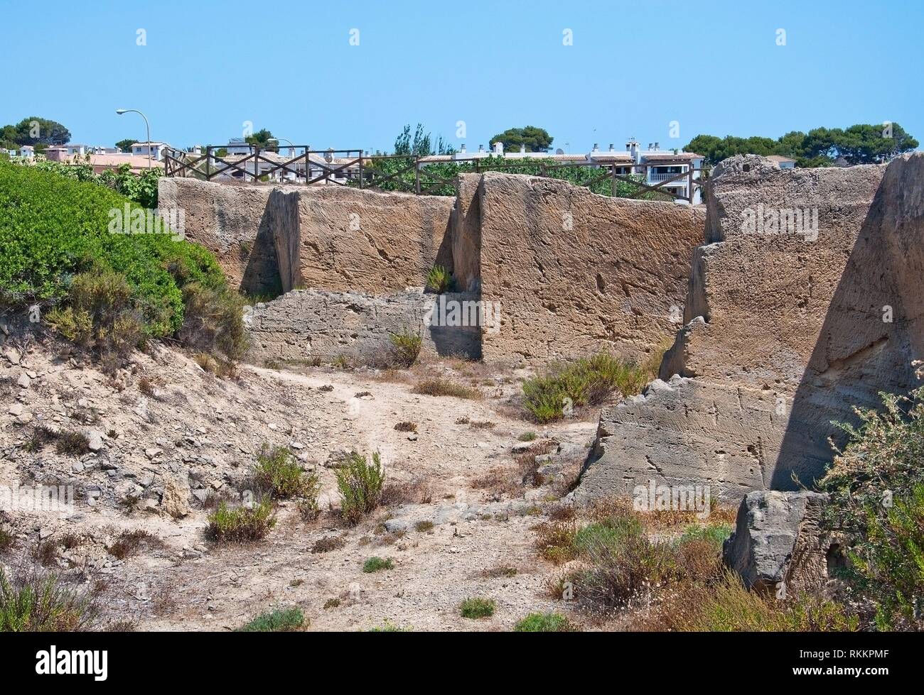 Beautiful natural coast landscape with rocks in Mallorca, Spain. Stock Photo