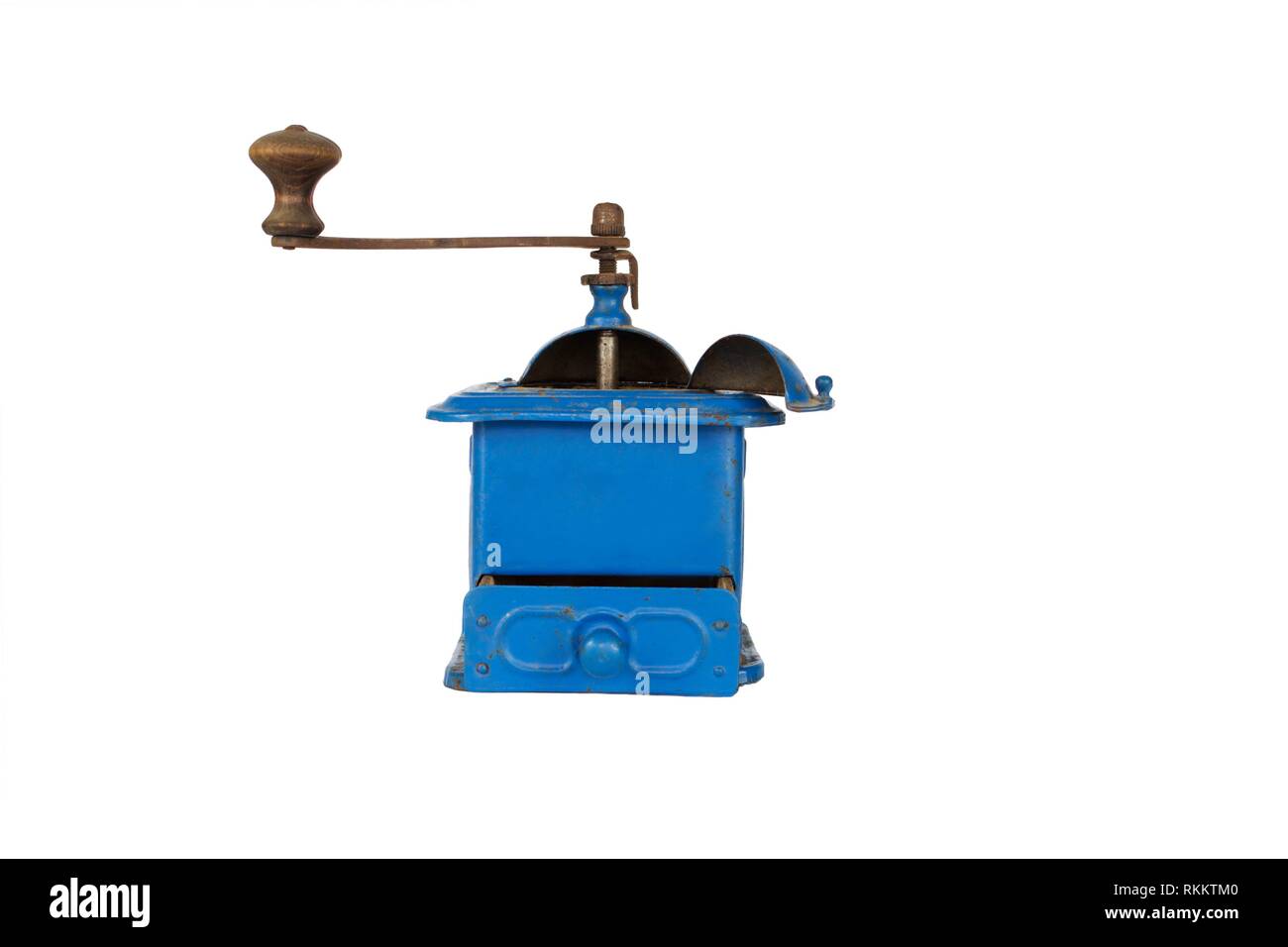 Vintage Coffee Mill Isolated on White Background Stock Photo Alamy