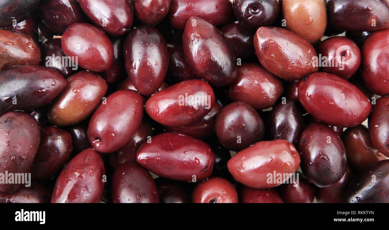Black Olives For Sale At Market Stock Photo Alamy