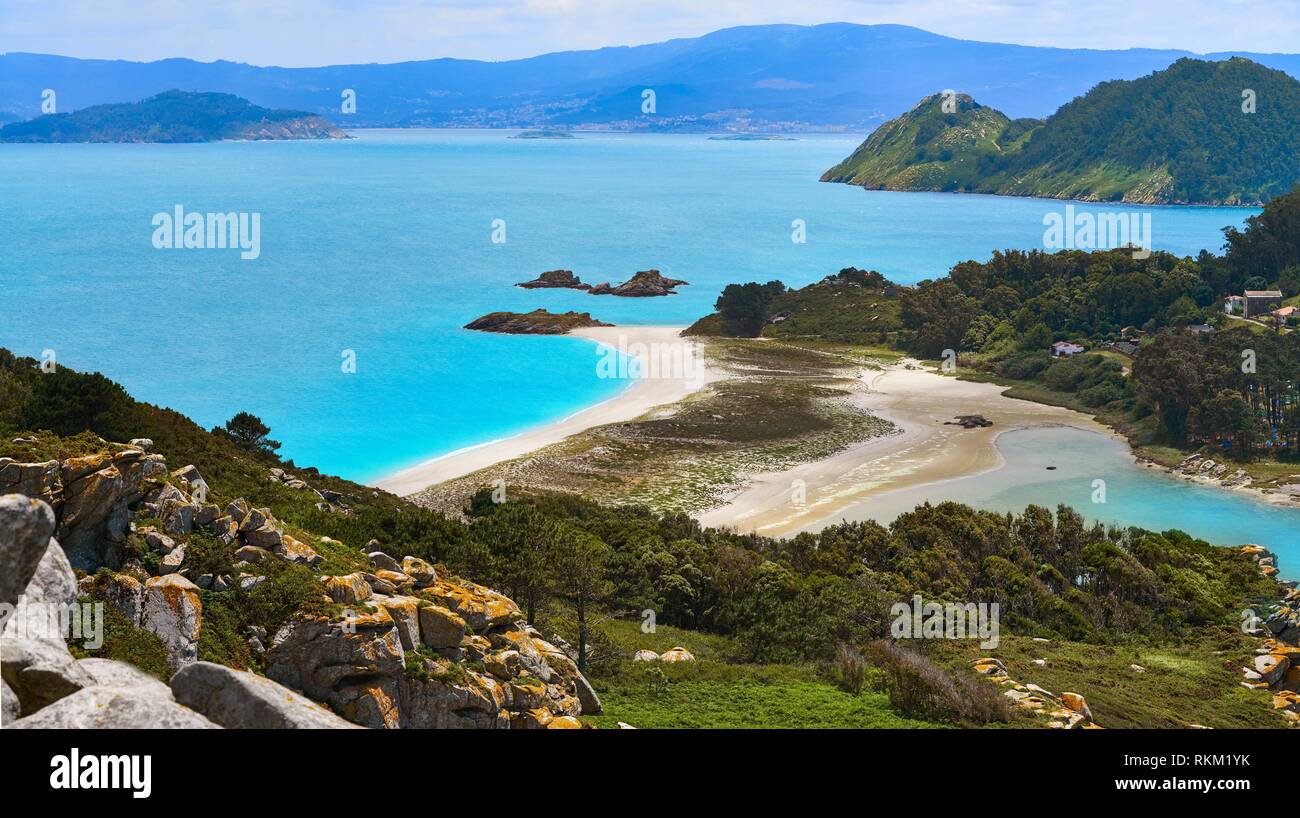 Alto Do Principe High View Point In Islas Cies Islands Of Vigo At Spain Stock Photo Alamy